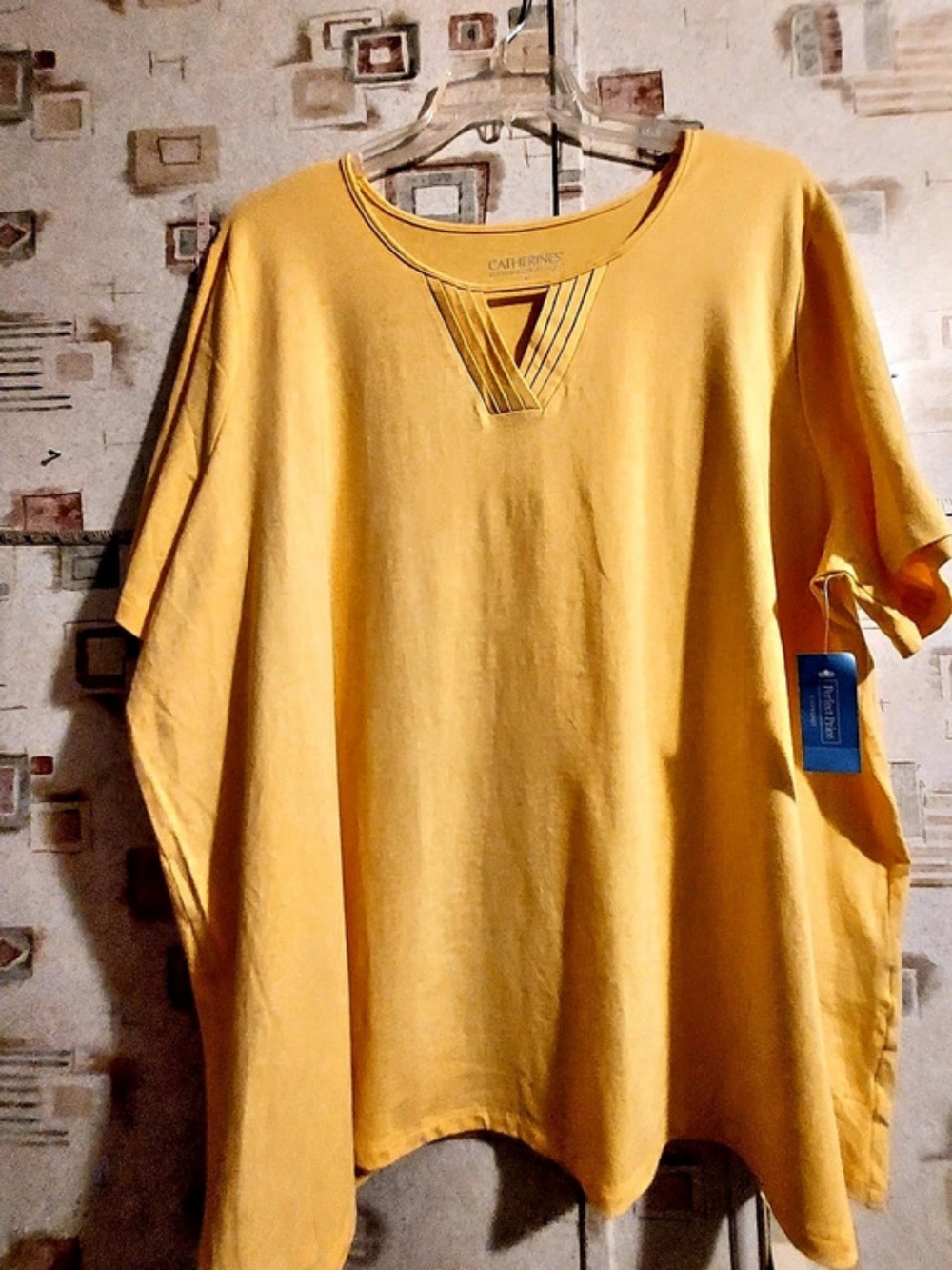 Catherines Suprema Collection Tunic in Yellow Size 3X NWT